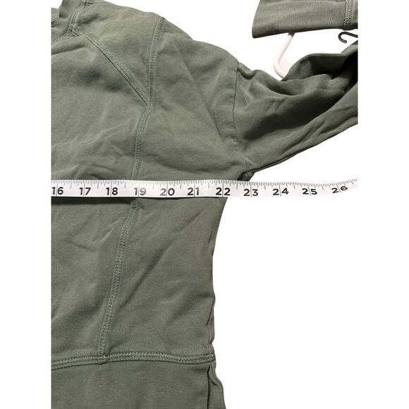 Sweaty Betty After Class Cropped Green Sweatshirt Size 12 - Picture 6 of 7